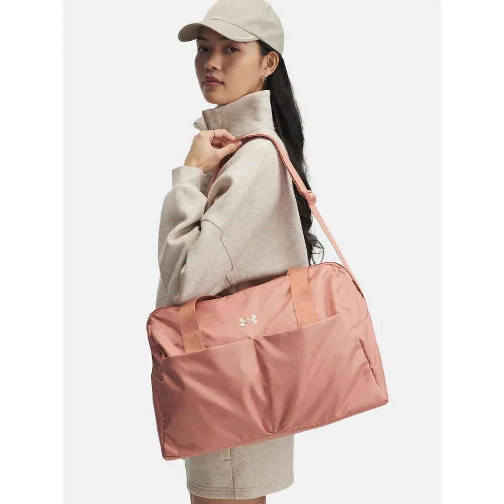 Under Armour Studio Lite Duffle Bag Unisex OS Pink Adjustable Strap GBO3052